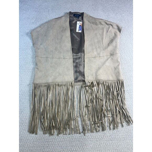 Karen Kane USA Made Fringe Sleeveless Vest Bohemian Festival Top XL - Picture 1 of 7